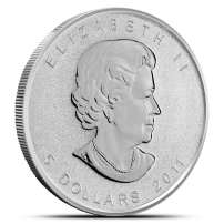 2011 1 oz Canadian Silver Maple Leaf Monster Box (500 Coins, BU)
