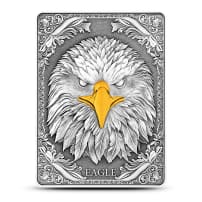 2025 10 oz Antique Fiji Silver Eagle Rectangular Coin (Box + CoA)