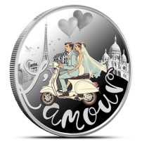 2025 17.5 Gram Colorized Proof Silver Cameroon Wedding Coin