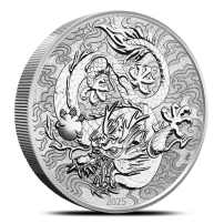 2025 10 oz Australian Silver Chinese Myths and Legends Dragon Coin (BU)