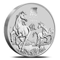 2026 2 oz Australian Silver Lunar Horse Coin (BU)