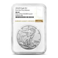 2024 (P) 1 oz Star Privy American Silver Eagle Coin NGC MS69 (First 50,000 Issued, Brown Label)