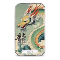 1 oz Scottsdale Mint Colorized Silver Tiānyì Dragon Bar (New)