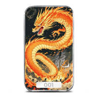 1 oz Scottsdale Mint Colorized Silver Huǒyàn Dragon Bar (New)