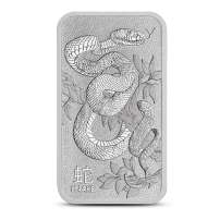 1 oz Perth Mint Lunar Year of the Snake Silver Bar (New)