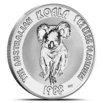 1988 1 oz Australian Platinum Koala Coin