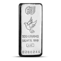 500 Gram Holy Land Mint Cast Silver Bar (New)