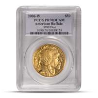 1 oz Proof American Gold Buffalo Coin PR/PF70 (Random Year, Varied Label, PCGS or NGC)