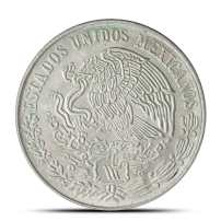 100 Pesos Mexican Silver Coin (1977-1979, AU+)