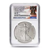 2021 (P) 1 oz American Silver Eagle Coin MS70 (Varied Label, PCGS or NGC)