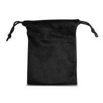 Medium Black Velvet Drawstring Bag
