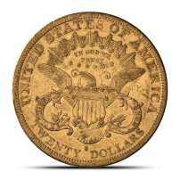 1877-S Pre-33 $20 Liberty Gold Double Eagle Coin (AU)