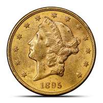 1895-S Pre-33 $20 Liberty Gold Double Eagle Coin (AU)