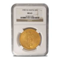 1908 Pre-33 $20 Saint Gaudens Gold Double Eagle Coin 