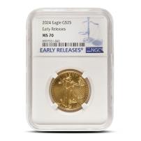 2024 1/2 oz American Gold Eagle Coin NGC MS70 ER