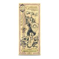 50 South Dakota Goldback Gold Note (New)