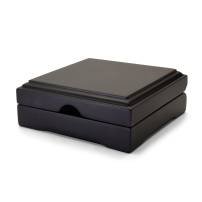 Large Air-Tite Capsule Black Wooden Display Box