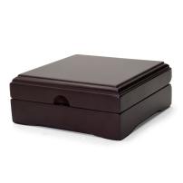 Large Air-Tite Capsule Mahogany Wooden Display Box