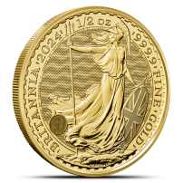 2024 1/2 oz British Gold Britannia Coin (BU)