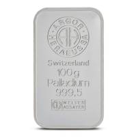 100 Gram Argor Heraeus Palladium Bar (New)