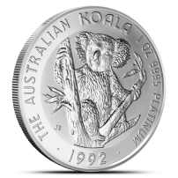 1992 1 oz Australian Platinum Koala Coin