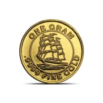 1 Gram Monarch Clipper Ship Gold Round (Capsule)
