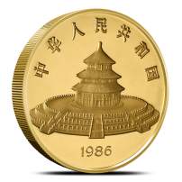 12 oz Chinese Gold Panda Coin (Random Year, Proof or BU)