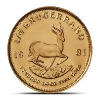 1981 1/4 oz South African Gold Krugerrand Coin