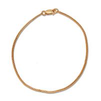 Nebü 5.2g 22K 2.3mm 17 cm Flat Curb Chain Bracelet