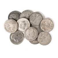 90% Silver Coins ($500 FV, Circulated, Half Dollars)