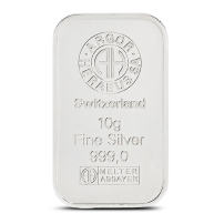 10 Gram Argor Heraeus Silver Bar (New)