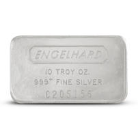 10 oz Engelhard Silver Bar (Secondary Market, Reverse Logo)