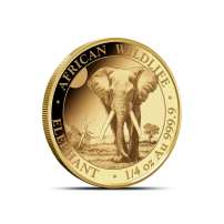 2025 1/4 oz Somalia Gold Elephant Coin (BU)
