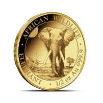 2025 1/2 oz Somalia Gold Elephant Coin (BU)