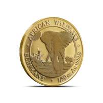 2025 1/50 oz Somalia Gold Elephant Coin (BU)