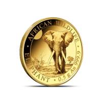 2025 1/2 Gram Somalia Gold Elephant Coin (BU)