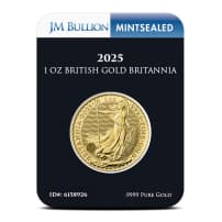 2025 1 oz British Gold Britannia Coin (MintSealed, BU)