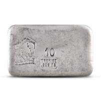 10 oz Hand Poured Silver Bar (Varied Condition, Any Mint)