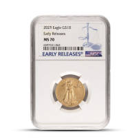 2025 1/4 oz American Gold Eagle Coin NGC MS70 ER