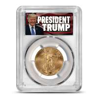 2025 1/2 oz American Gold Eagle Coin PCGS MS70 (Trump JM Bullion Label)