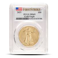 2025 1 oz American Gold Eagle Coin PCGS MS69 FS