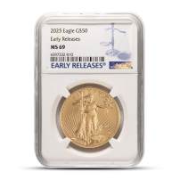 2025 1 oz American Gold Eagle Coin NGC MS69 ER