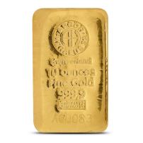 10 oz Argor Heraeus Cast Gold Bar (New)