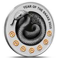 2025 17.5 Gram Proof Niue Silver Lunar Year of the Snake Seven Elements Coin
