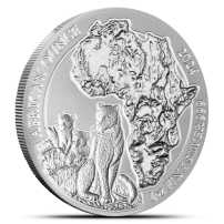 2024 1 oz Rwandan Leopard Silver Coin (BU)