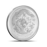 2012 1/2 oz Australian Silver Lunar Dragon Coin