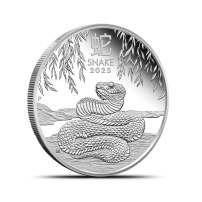 2025 1/2 oz Proof Australian Silver Lunar Snake Coin (Box + CoA)