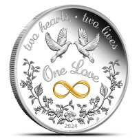 2024 1 oz Proof Australian Silver One Love Coin l JM Bullion™ | JM