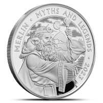 2023 1 oz Proof British Silver Merlin Coin (Box + CoA)