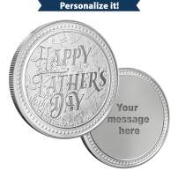 1 oz Silver Engravable Father's Day Round (New w/Gift Box)